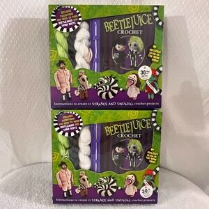 Lot of 2 Beetlejuice Characters Crochet Kit | Thunder Bay Press (NEW)
